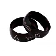 černý prsten Assassins Creed - ocel
