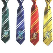 kravata Harry Potter s výšivkou (znak kolejí) | Havraspár, Mrzimor, Nebelvír, Zmijozel