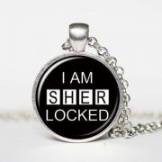 Sherlock Holmes - náhrdelník I am Sherlocked | stříbrná