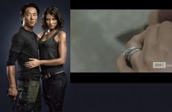 The Walking Dead snubní prsten Maggie - set dvou prstenů | Velikost 8