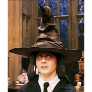 náhrdelník Harry Potter Moudrý klobouk | měděný, hnědý