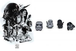 náušnice Star Wars Dark Side (Darth Vader, Stormtrooper) | helmy, postavičky