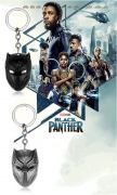 Přívěsek na klíče Black Panther - klíčenka | Ocelová