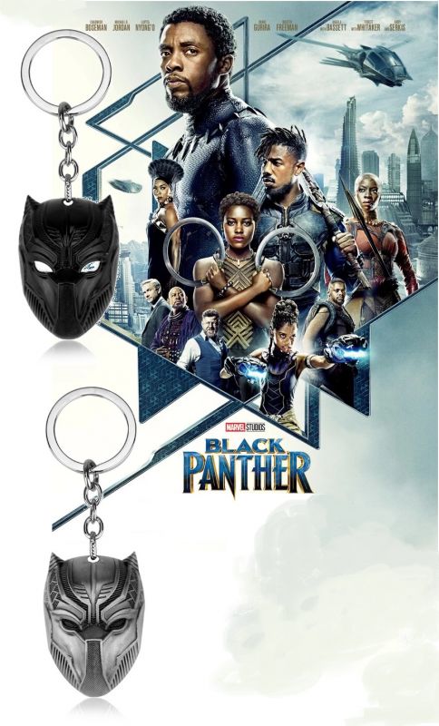 Přívěsek na klíče Black Panther - klíčenka