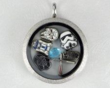 vkládací ozdoba Star Wars - R2D2 do okénkového medailonku