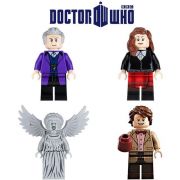 Doctor Who Blocks Bricks Lego figurka | 4. doktor, 12. doktor, 12. doktor variant, 13. doktor, Plačící anděl