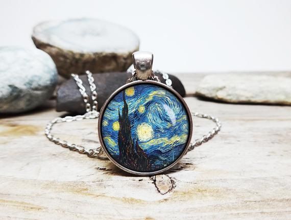 řetízek Vincent van Gogh Hvězdná noc -