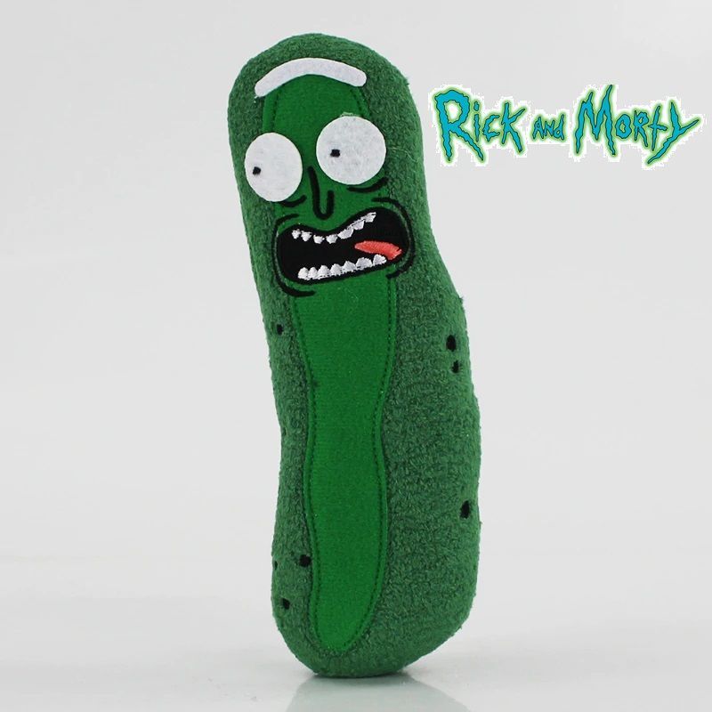 plyšák Rick a Morty Pickle Rick - tmavězelený