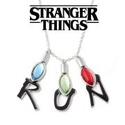 Stranger Things náhrdelník Run s přívěsky