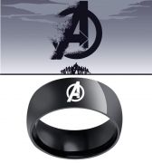 ocelový prsten Avengers Logo | Velikost 8