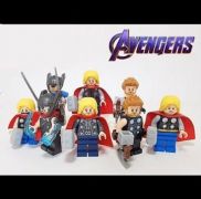 Marvel Blocks Bricks Lego figurka Thor | bez podstavce, Endgame, Endgame tlustý s lahví, Láska jako hrom, Láska jako hrom Jane, Láska jako hrom Jane 2, Láska jako hrom Valkýra, se sekerou, sekera/Mjolnir, zarostlý sekera/Mjolnir, zuřící sekera/Mjolnir, zuřící/sekera