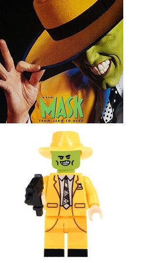 Maska Blocks Bricks Lego figurka Stanley Ipkiss (Jim Carrey)