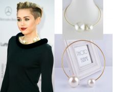náhrdelník s perlami Miley Cyrus