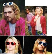 Sluneční brýle Kurt Cobain Nirvana - růžové