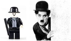 Osobnosti Blocks Bricks Lego figurka Charlie Chaplin
