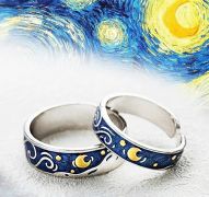 prsten Van Gogh Hvězdná noc | dámský