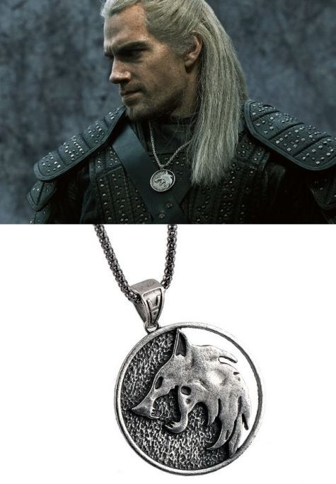 vlčí medailon Zaklínač (Netflix) Geralt z Rivie 5 cm GMF