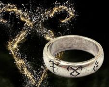 runový prsten The Mortal Instruments (s řetízkem)