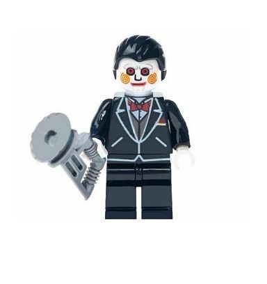 Horror Blocks Bricks Lego figurka Saw Billy Puppet - s pilou BBLOCKS