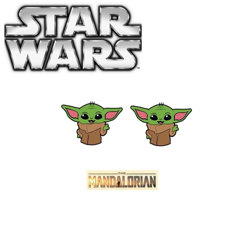 puzetové náušnice Star Wars Baby Yoda The Mandalorian
