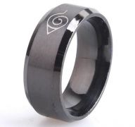 ocelový prsten Naruto Konoha