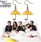 náušnice Jak jsem poznal vaši matku - žlutý deštník