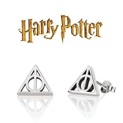ocelové náušnice Harry Potter Relikvie smrti