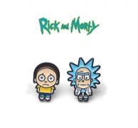 Smaltované náušnice Rick a Morty