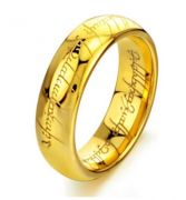 Jeden prsten Prsten moci Pán prstenů zlatý s řetízkem