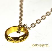 Jeden prsten Prsten moci Pán prstenů zlatý s řetízkem