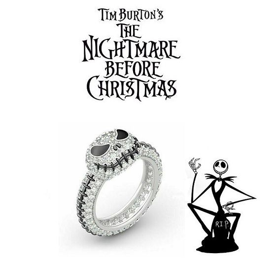 křišťálový prsten Nightmare Before Christmas Jack Skellington