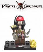 Piráti z Karibiku Blocks Bricks figurka - Jack Sparrow 5 BBLOCKS