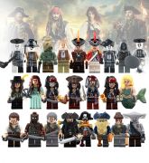 Piráti z Karibiku Blocks Bricks Lego figurka | Černovous, Jack Sparrow 1, Jack Sparrow 2, Jack Sparrow 3, Jack Sparrow 4