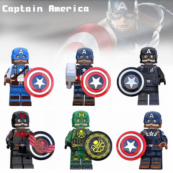 The Avengers Blocks Bricks Lego figurka kapitán Amerika - BBLOCKS