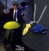 Jak jsem poznal vaši matku náhrdelník modrý lesní roh/žlutý deštník