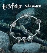 kruhový náramek s korálky Harry Potter, Ron a Hermiona | 19 cm