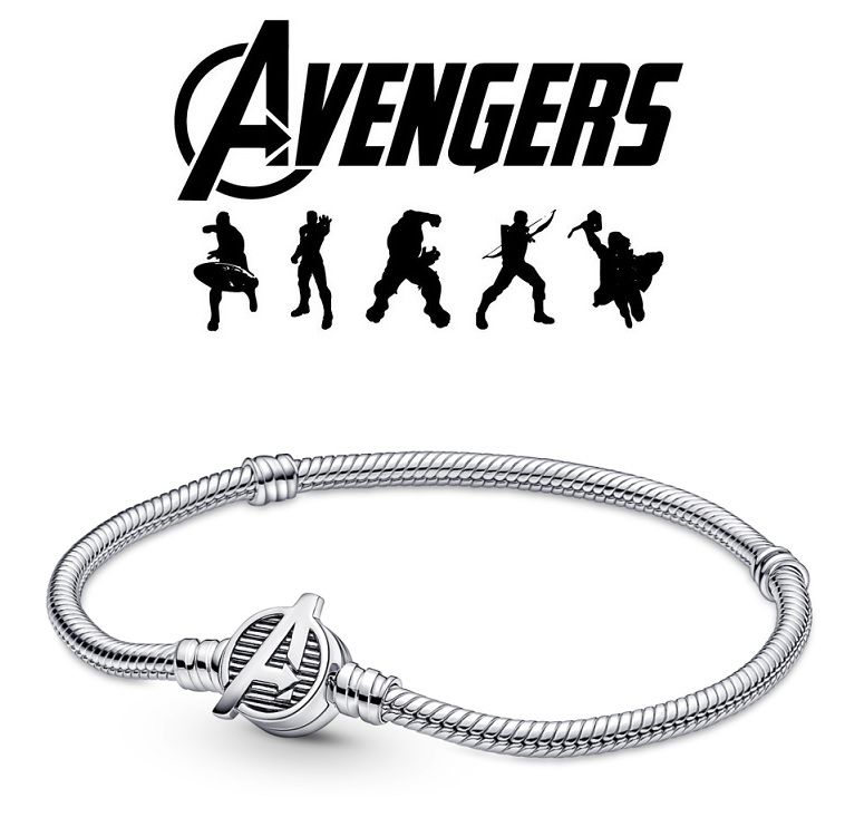 stříbřený náramek se sponou Avengers Missore