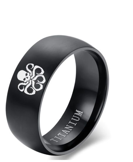 ocelový prsten Hydra Logo ADONA