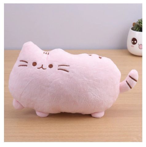 polštář Pusheen kočička - plyšák 25 cm - růžová