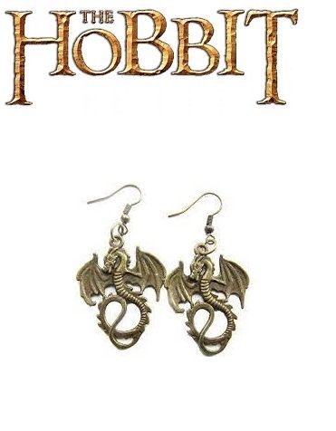 Hobit (The Hobbit) náušnice Drak Šmak