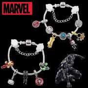 Marvel náramek Avengers s korálky a řetízkem | 19 cm varianta 1, 19 cm varianta 2, 21 cm varianta 1, 21 cm varianta 2