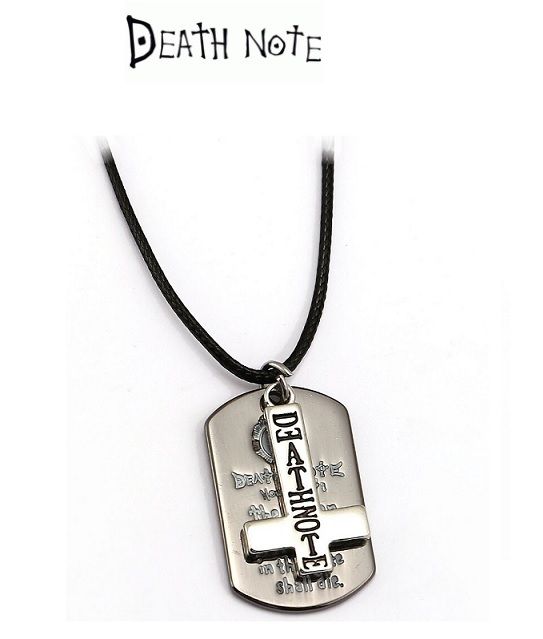 náhrdelník Death Note známka a kříž