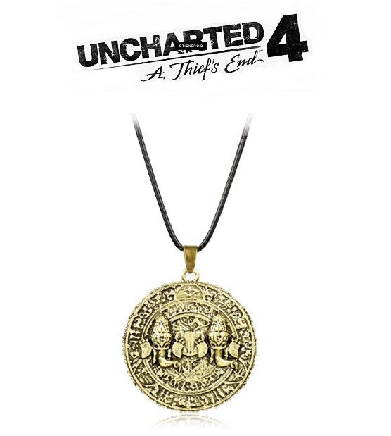 náhrdelník Uncharted 4 mince amulet