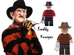 Noční můra v Elm Street Blocks Bricks Lego figurka Freddy Krueger BBLOCKS