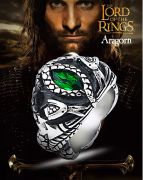 Pán prstenů Aragornův prsten Barahir ocelový | Velikost 10, velikost 11, Velikost 12