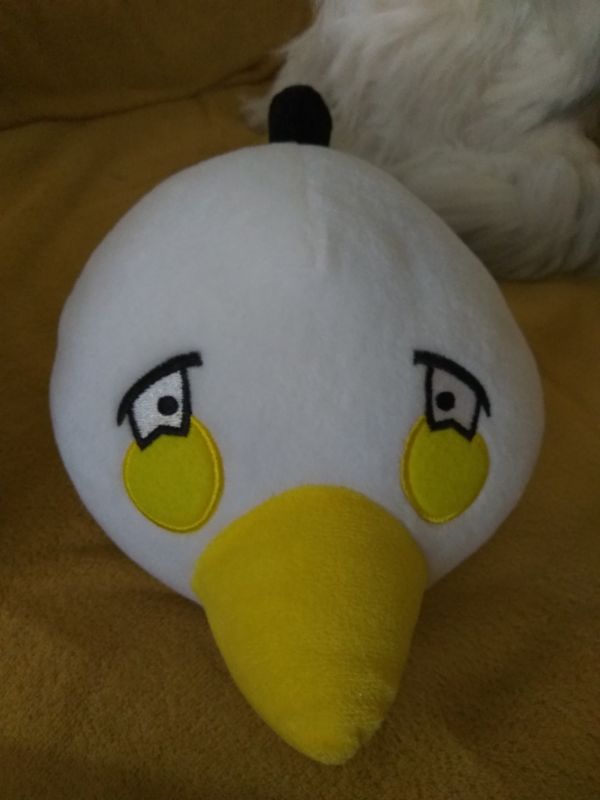 plyšák Angry Birds bílý 20 cm