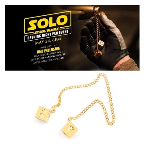 přívěsek Star Wars kostky Han Solo