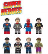 sada Superhrdinové Blocks Bricks Lego figurka 8 ks