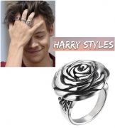 ocelový prsten Harry Styles květina | velikost 7, velikost 8, velikost 9