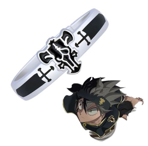 Anime Black Clover prsten Demon Asta